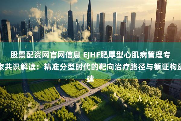 股票配资网官网信息 EJHF肥厚型心肌病管理专家共识解读：精准分型时代的靶向治疗路径与循证构建